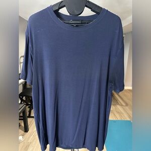 Men's Esntls Navy Blue Bamboo T-Shirt